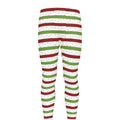 Merry Christmas Striped Pattern Print Men's Leggings