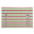Merry Christmas Striped Pattern Print Placemat