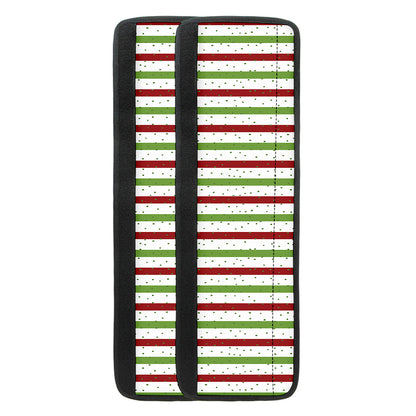 Merry Christmas Striped Pattern Print Refrigerator Handle Covers