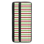 Merry Christmas Striped Pattern Print Refrigerator Handle Covers