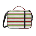 Merry Christmas Striped Pattern Print Shoulder Strap Bible Bag