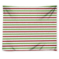 Merry Christmas Striped Pattern Print Tapestry