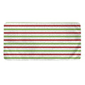 Merry Christmas Striped Pattern Print Towel