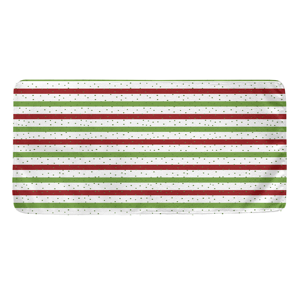 Merry Christmas Striped Pattern Print Towel