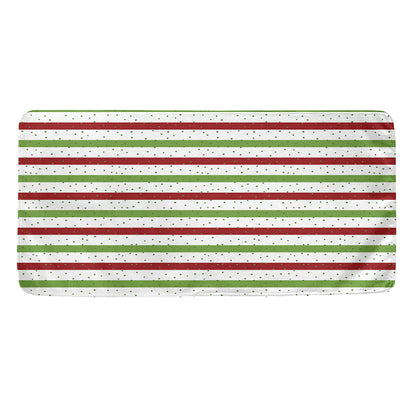 Merry Christmas Striped Pattern Print Towel