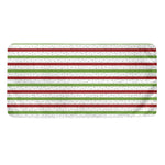 Merry Christmas Striped Pattern Print Towel
