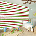 Merry Christmas Striped Pattern Print Wall Sticker