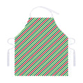Merry Christmas Stripes Pattern Print Adjustable Apron
