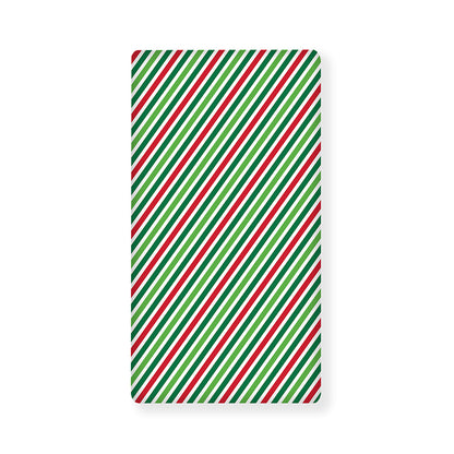 Merry Christmas Stripes Pattern Print Baby Crib Sheet