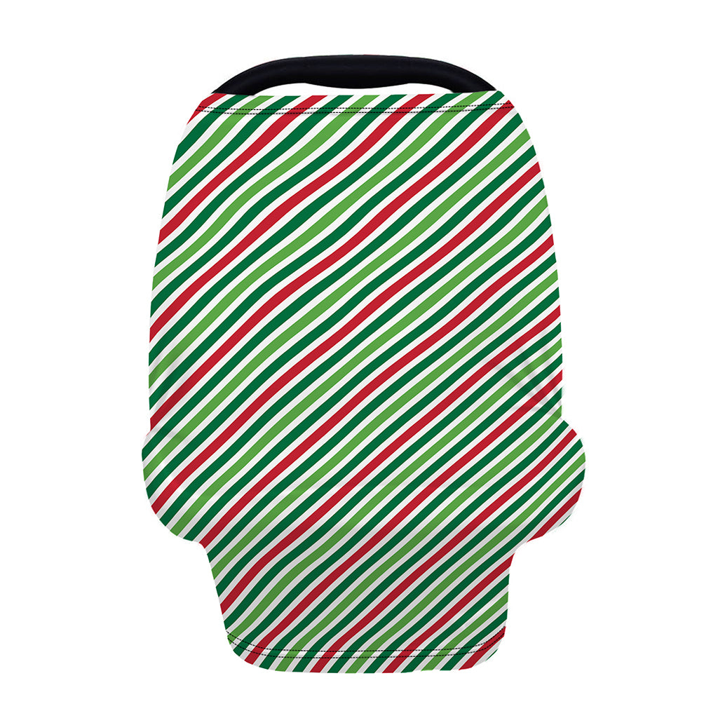 Merry Christmas Stripes Pattern Print Baby Seat Cover