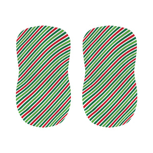 Merry Christmas Stripes Pattern Print Bar Stool Covers