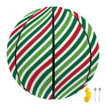 Merry Christmas Stripes Pattern Print Basketball