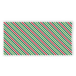 Merry Christmas Stripes Pattern Print Beach Towel