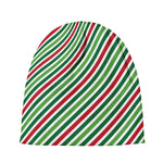 Merry Christmas Stripes Pattern Print Beanie