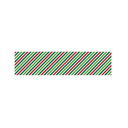Merry Christmas Stripes Pattern Print Bed Runner