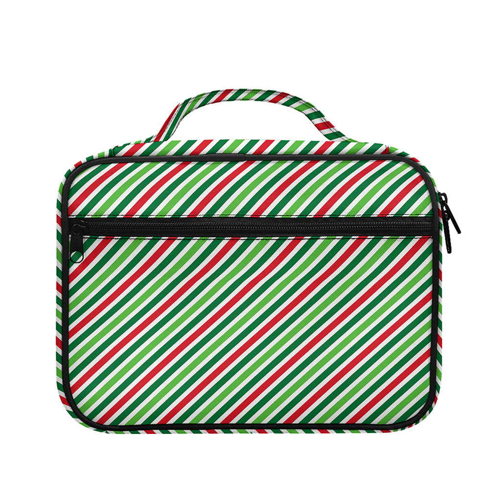Merry Christmas Stripes Pattern Print Briefcase Bible Bag