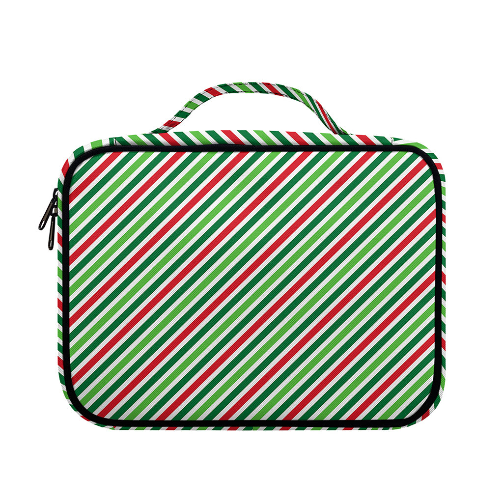 Merry Christmas Stripes Pattern Print Briefcase Bible Bag