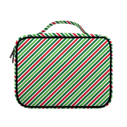 Merry Christmas Stripes Pattern Print Briefcase Bible Bag