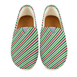 Merry Christmas Stripes Pattern Print Casual Shoes