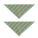 Merry Christmas Stripes Pattern Print Dog Bandana
