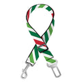 Merry Christmas Stripes Pattern Print Dog Seat Belt