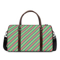 Merry Christmas Stripes Pattern Print Duffel Bag