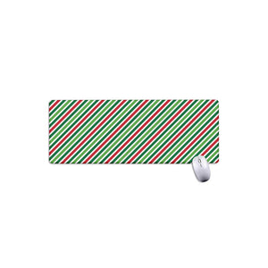 Merry Christmas Stripes Pattern Print Extended Mouse Pad