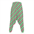 Merry Christmas Stripes Pattern Print Hammer Pants