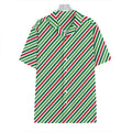 Merry Christmas Stripes Pattern Print Hawaiian Shirt