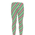 Merry Christmas Stripes Pattern Print Men's Leggings