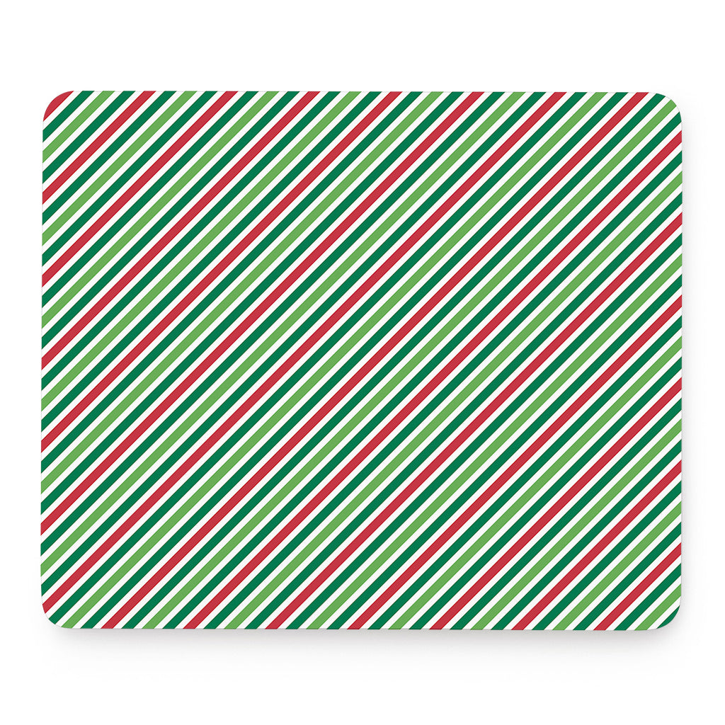Merry Christmas Stripes Pattern Print Mouse Pad
