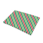Merry Christmas Stripes Pattern Print Pet Cooling Mat Cover