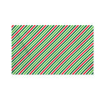 Merry Christmas Stripes Pattern Print Polyester Flag