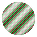 Merry Christmas Stripes Pattern Print Round Blanket