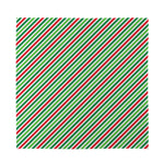 Merry Christmas Stripes Pattern Print Silk Bandana
