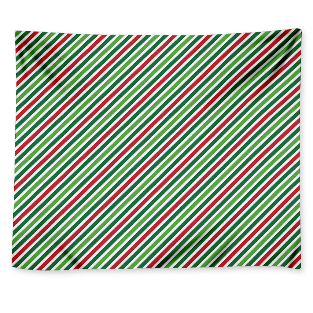 Merry Christmas Stripes Pattern Print Tapestry