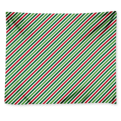 Merry Christmas Stripes Pattern Print Tapestry