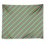 Merry Christmas Stripes Pattern Print Tapestry