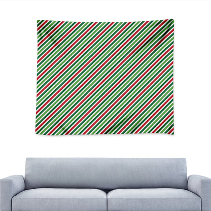 Merry Christmas Stripes Pattern Print Tapestry
