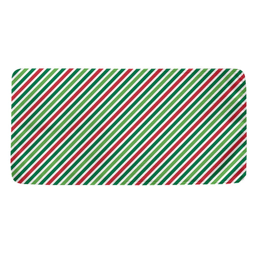 Merry Christmas Stripes Pattern Print Towel