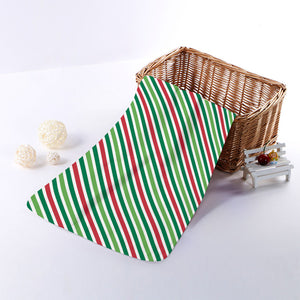 Merry Christmas Stripes Pattern Print Towel