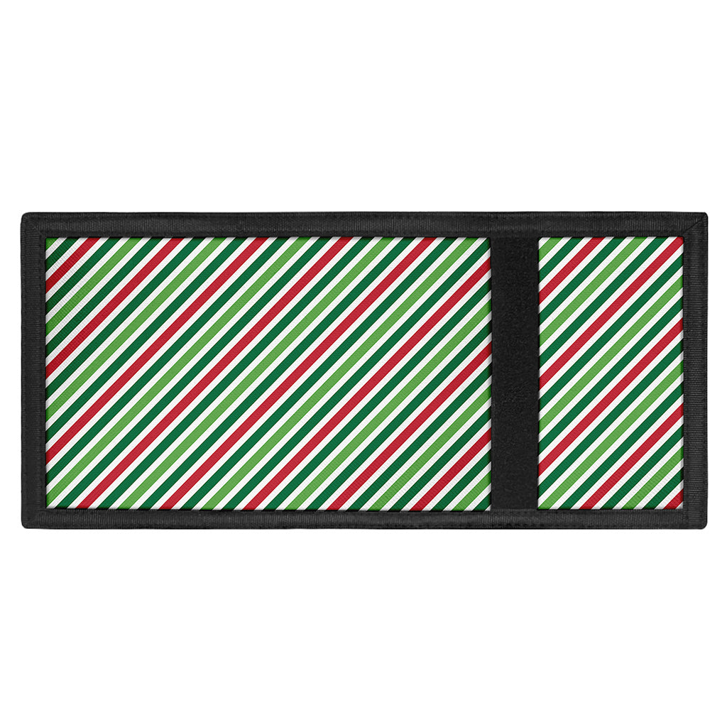 Merry Christmas Stripes Pattern Print Trifold Wallet