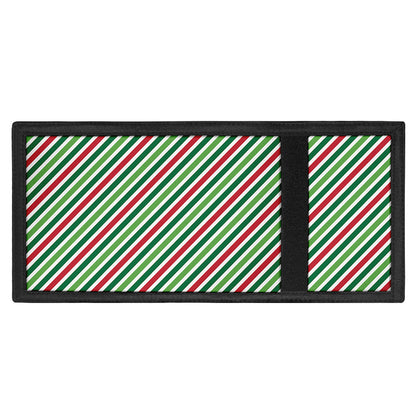 Merry Christmas Stripes Pattern Print Trifold Wallet