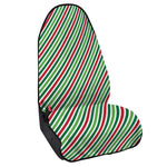 Merry Christmas Stripes Pattern Print Waterproof Car Seat Cover