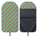 Merry Christmas Stripes Pattern Print Waterproof Car Seat Cover