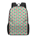 Merry Christmas Tree Pattern Print 17 Inch Backpack