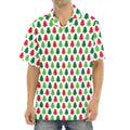 Merry Christmas Tree Pattern Print Aloha Shirt