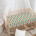 Merry Christmas Tree Pattern Print Baby Crib Sheet