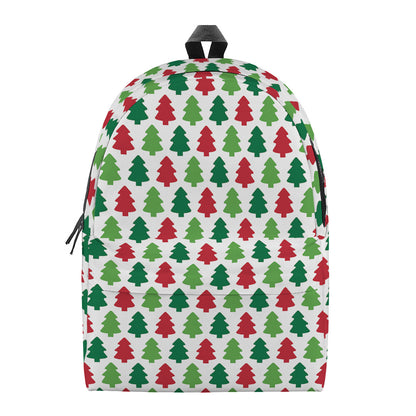 Merry Christmas Tree Pattern Print Backpack