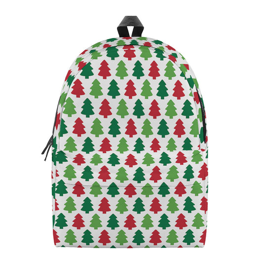 Merry Christmas Tree Pattern Print Backpack